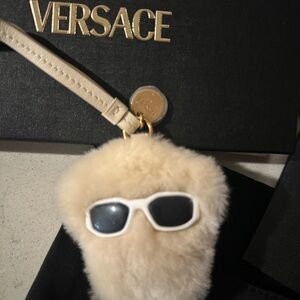 Versace Medusa Fluffy Shearling Charm